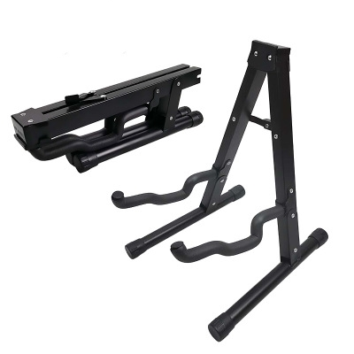 Single Guitar Stand A Frame Full Flat Folding Space Saver Compact for Electric Acoustic Bass