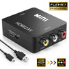 AV RCA to HDMI or HDMI to AV RCA Adapter Audio Video Converter for Composite Upscaling or Digital Downscaling