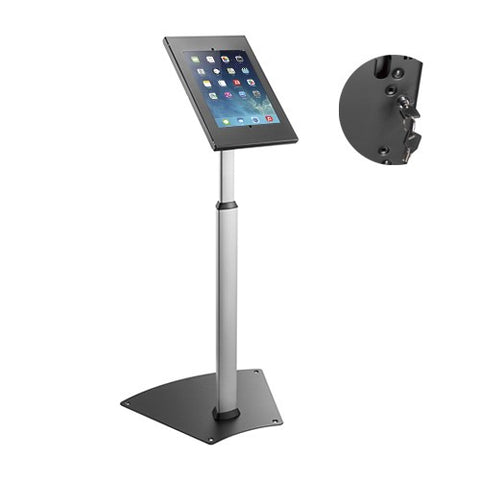 Brateck Anti-theft Height Adjustable Tablet Kiosk Stand 9.7”/10.2” Ipad, 10.5” Ipad Air/Ipad Pro, 10.1