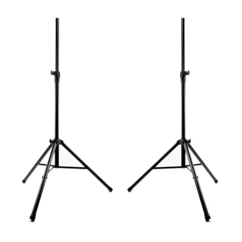 Pair or Single PA Speaker Floor Stand Heavy Duty Tripod Base Metal Joint  2m 80kg Steel 35mm