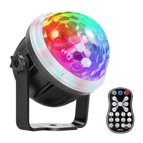 LED Party Disco Light USB Powered 11 RGBY Colour Sound Activated Strobe