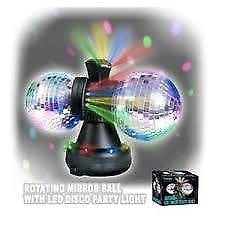 Rotating Mirror Ball Disco Party LED Lights DJ Sansai FREE POSTAGE