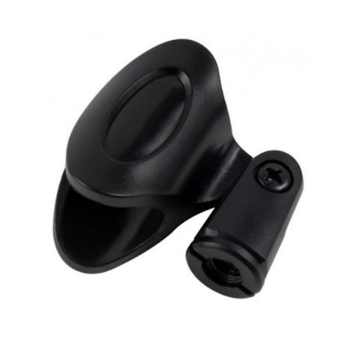 Mic Clip Holder for Microphone Flexible Rubberized Plastic Universal + 3/8