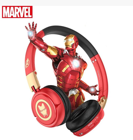 Iron Man Marvel Avengers Infinity War Stereo Bluetooth Headphones & Case