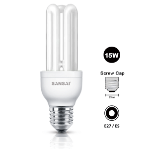 15W Daylight Energy Saving Globe SANSAI GL-3U/15W-E27