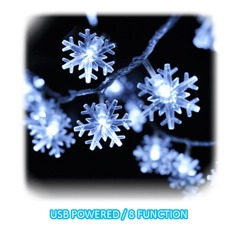 LED Snowflake Decorative Lights SANSAI GL-BB100CC