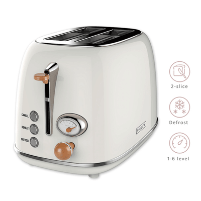 2-Slice Retro Toaster SANSAI PHT-3022