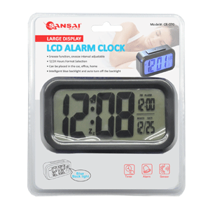 Large Display LCD Alarm Clock SANSAI CR-071B