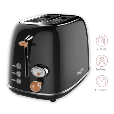 2-Slice Retro Toaster SANSAI PHT-3022