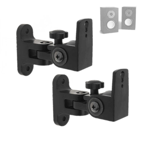 Pair Speaker Wall Mount Brackets 15Kg With Hardware Universal Heavy Duty Alloy Cast Tilt or Pivot